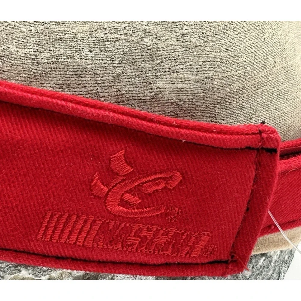 New Nascar Dale Earnhardt Jr Chase Authentics Red Visor Adult StrapBack NWT OSFM
